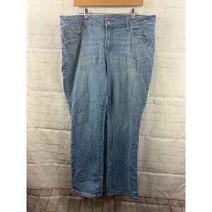 Faded Glory Boot Cut Jeans Womens Size 18 Average Blue Casual Western Denim